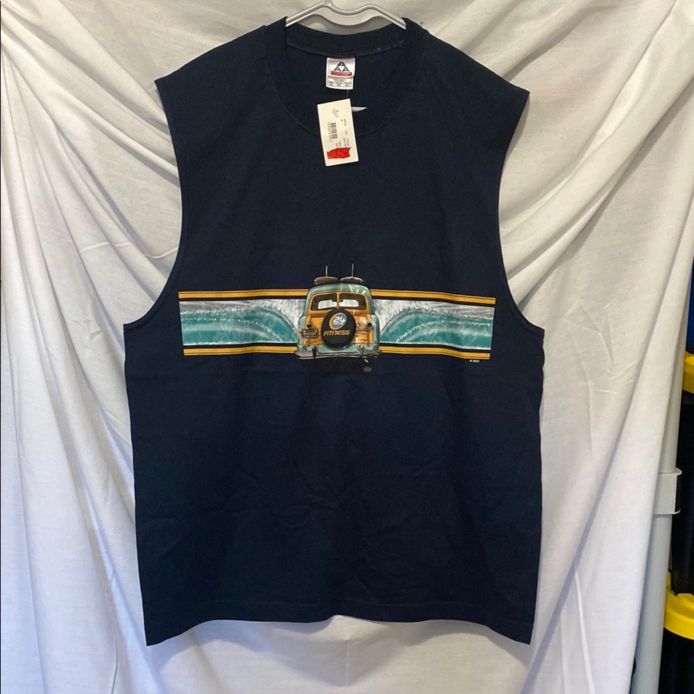 Alstyle Dark Blue Sleeveless Top